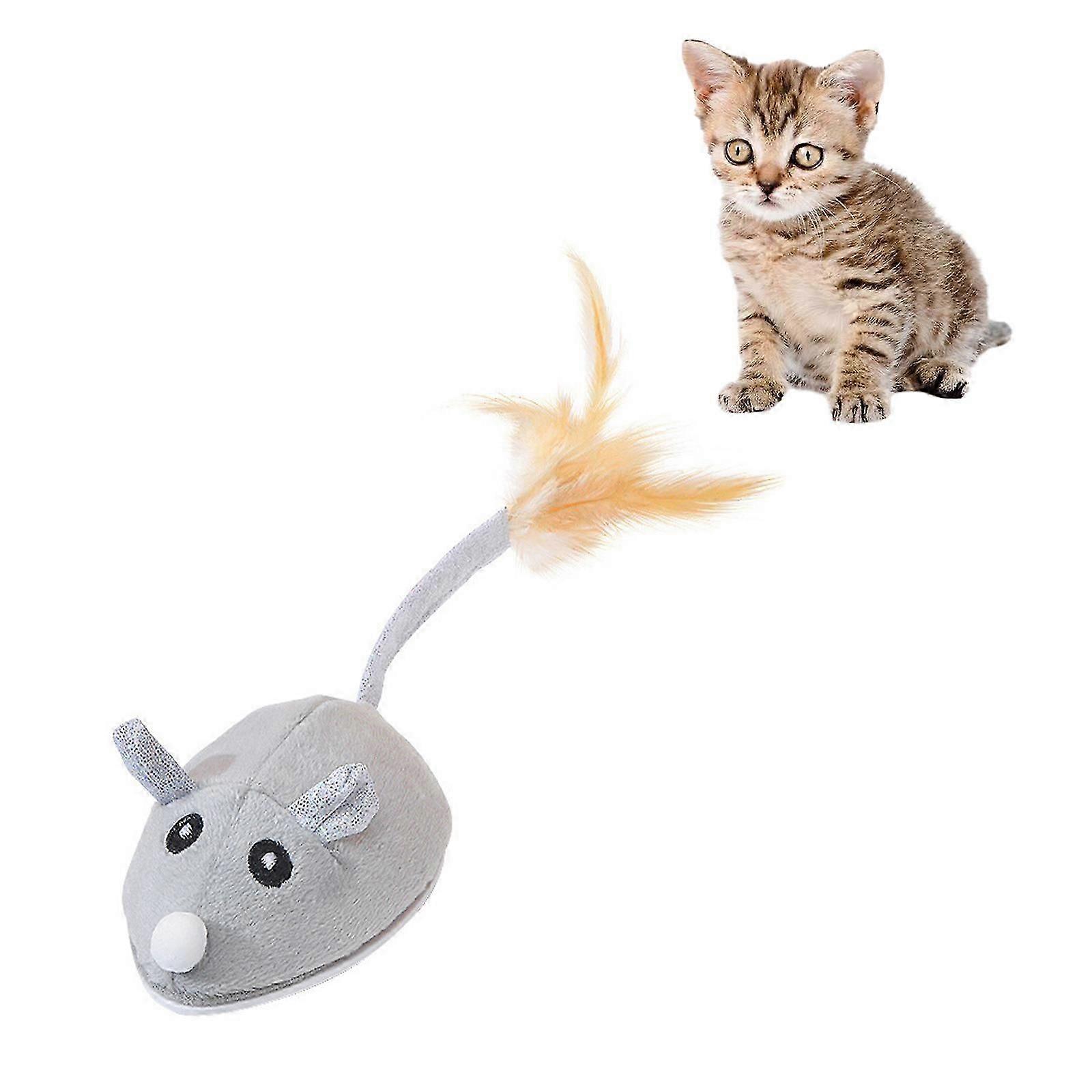 Creative Funny Fake Mouse Cat Play Toys Hunting Simulation USB-kaapelilla