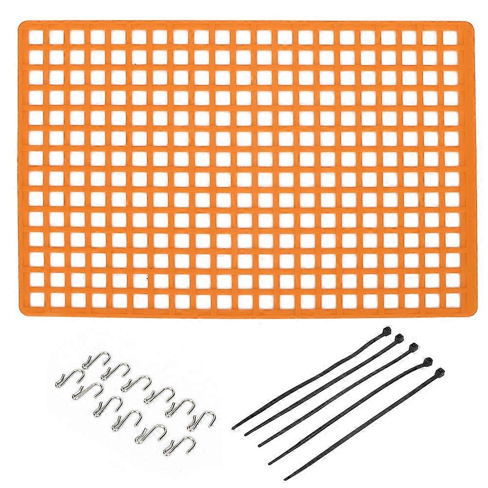 Simulation Rubber Window Baggage Luggage Net Accessory for Axial for RC Crawler Car Orange