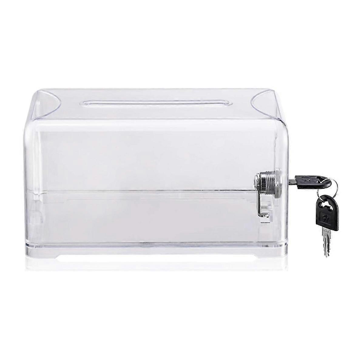Donation Suggestion Box with Lock, Ballot Box,Suggestion Box For Fundraising, Donation, Tip Jars, R JP