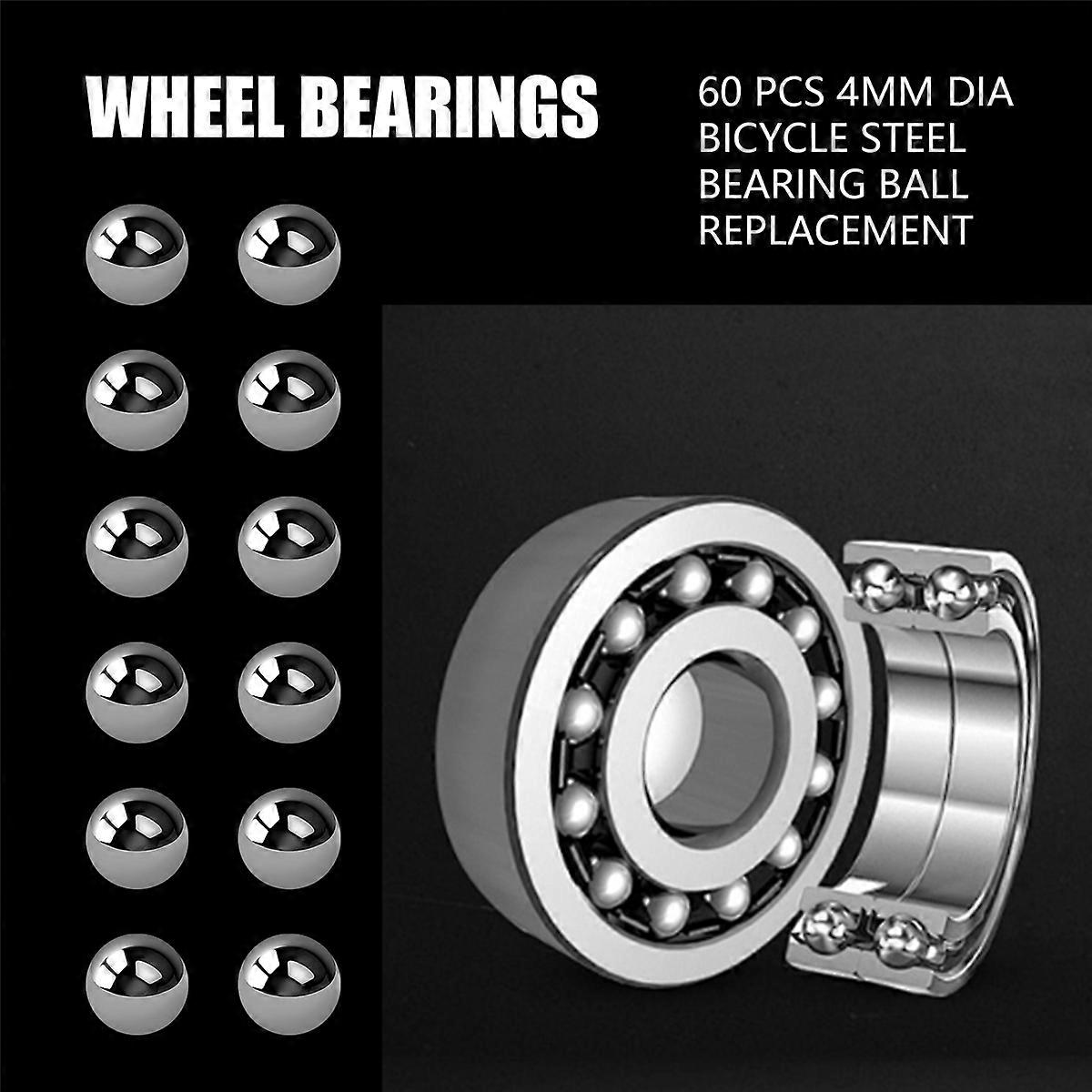 60 st 4mm Dia cykelstål lagerkula byte
