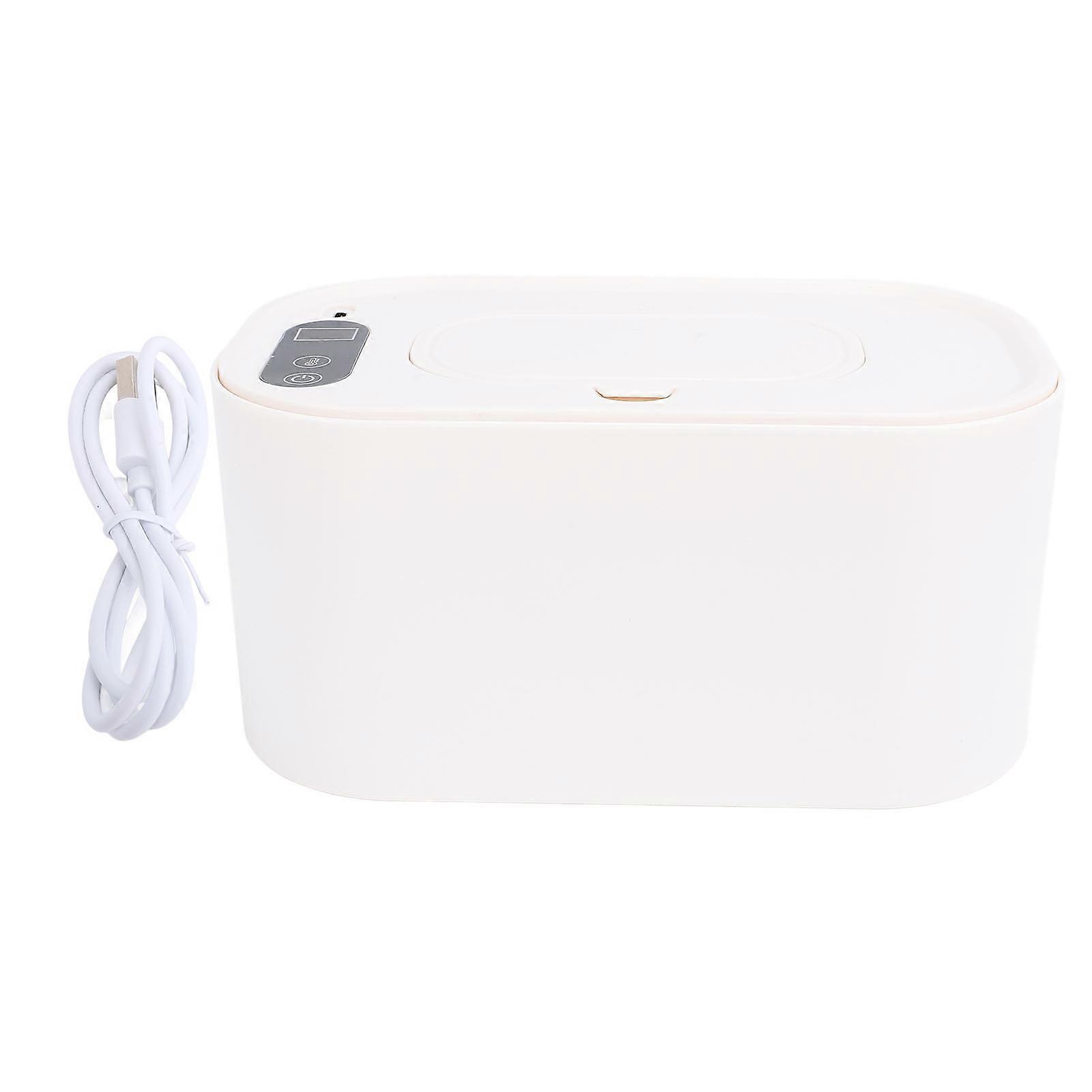 Wipe Warmer Constant Temperature Portable USB Powered Wet Wipe Warmer Dispenser for Home Car Outdoor 4 Gears