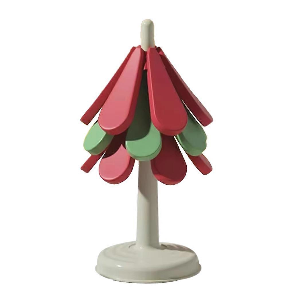 Christmas Tree Silicone Folding Anti-Scalding Mat High Temperature Placemat Cup Bowl Pot Mat Teapot