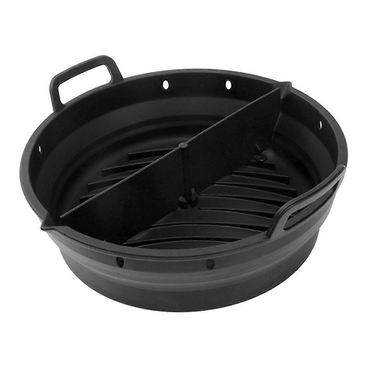Friggitrice ad aria Piastra in silicone Friggitrice ad aria riutilizzabile Accessori da cucina nero