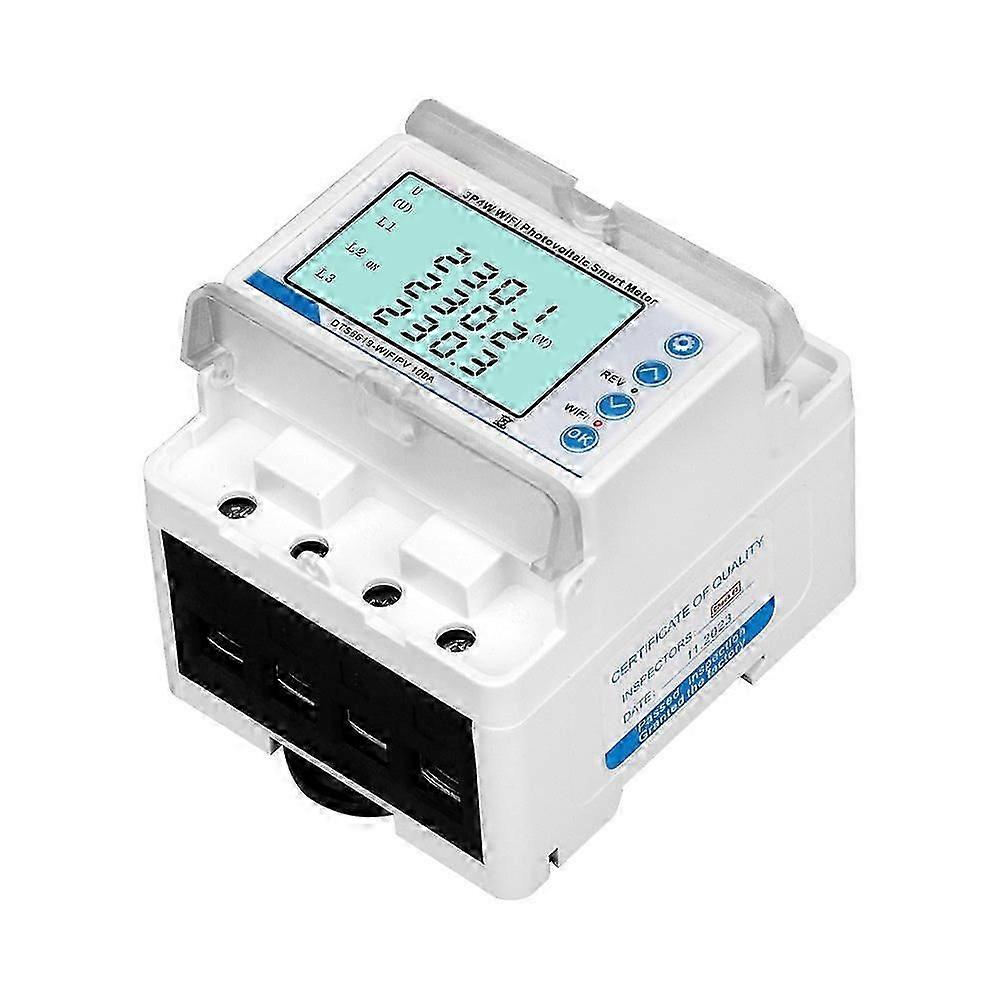 Tuya Wifi 3p4w Smart Circuit Breaker 100a Overload Overvoltage Undervoltage Current Limiting Automatic Reclosing Protector