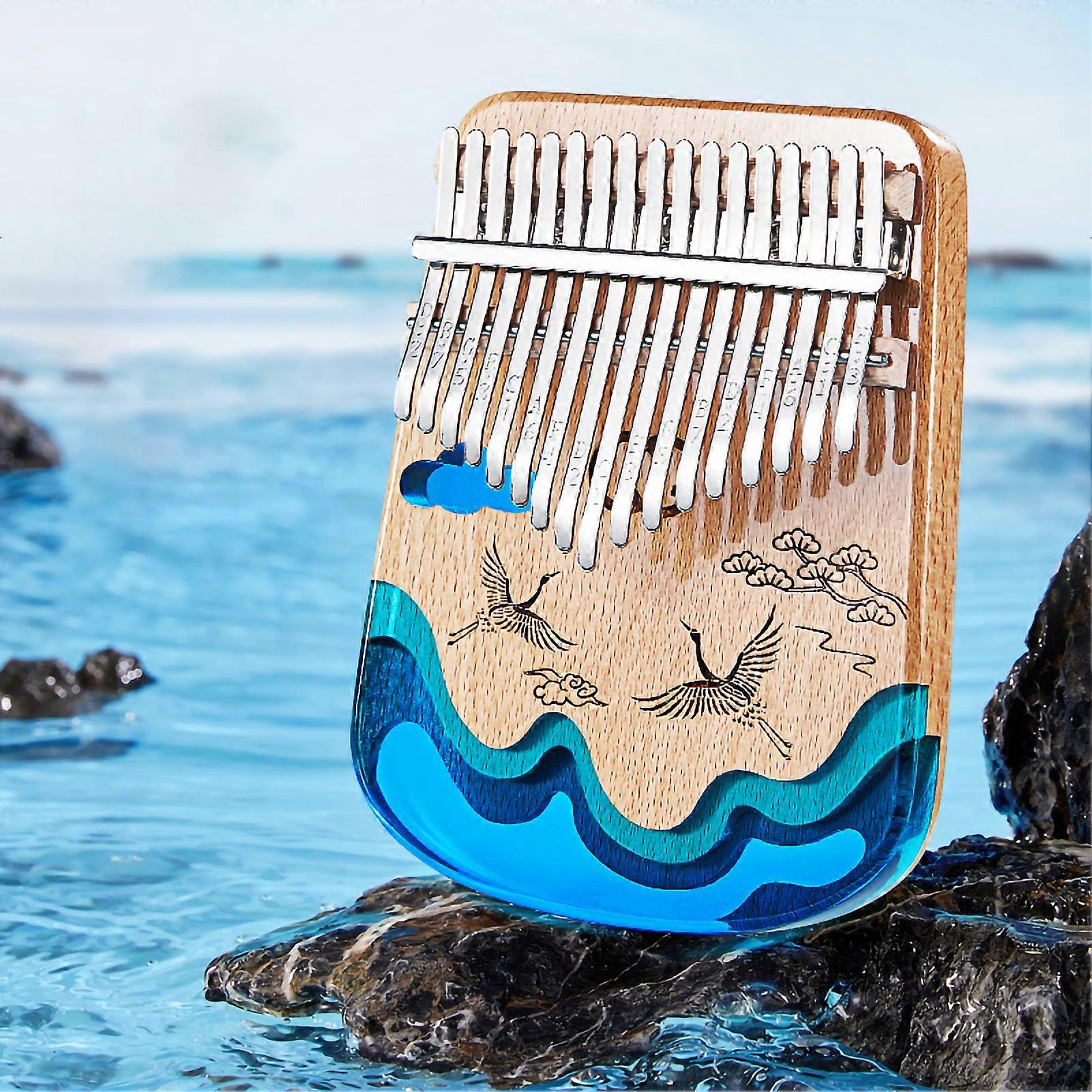 Piano à pouce portable plusieurs tons Mini résine Kalimba doigt pincé instrument de musique
