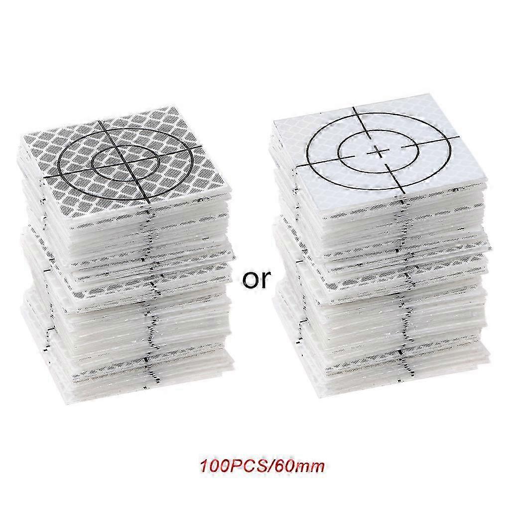 Total Station Target with 20/30/40/50 Reflective Sheets and Reflective Tape 100 Pieces Pack