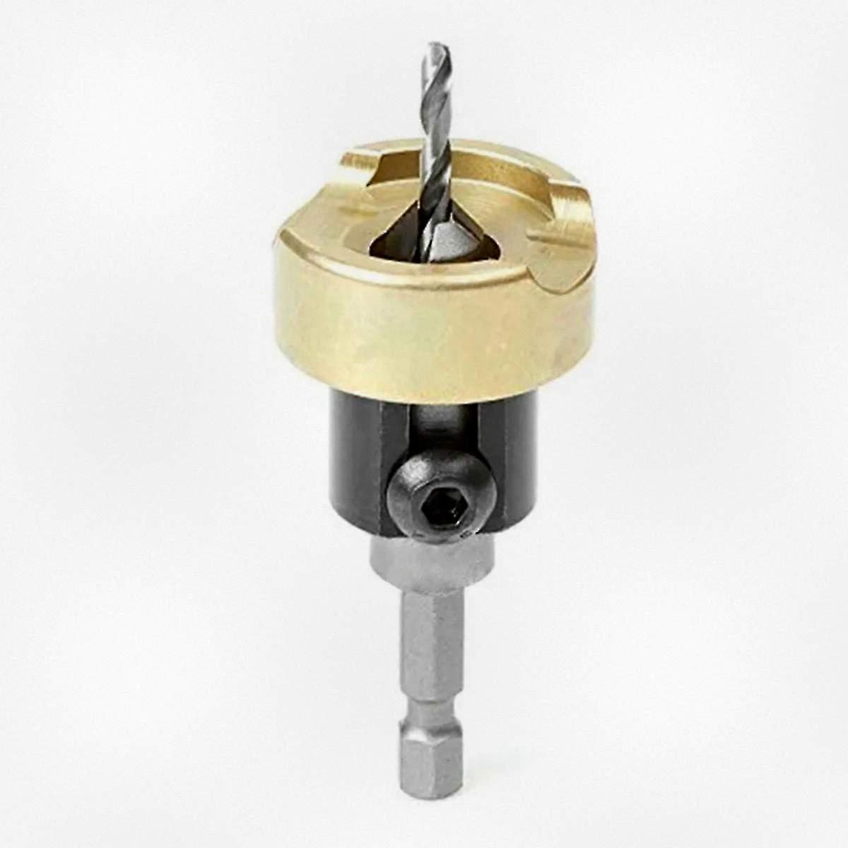 82 Degree Woodworking Countersink Drill Bits with Carbide Tips and Adjustable Depth Stop, No Thrust Ball Bearing