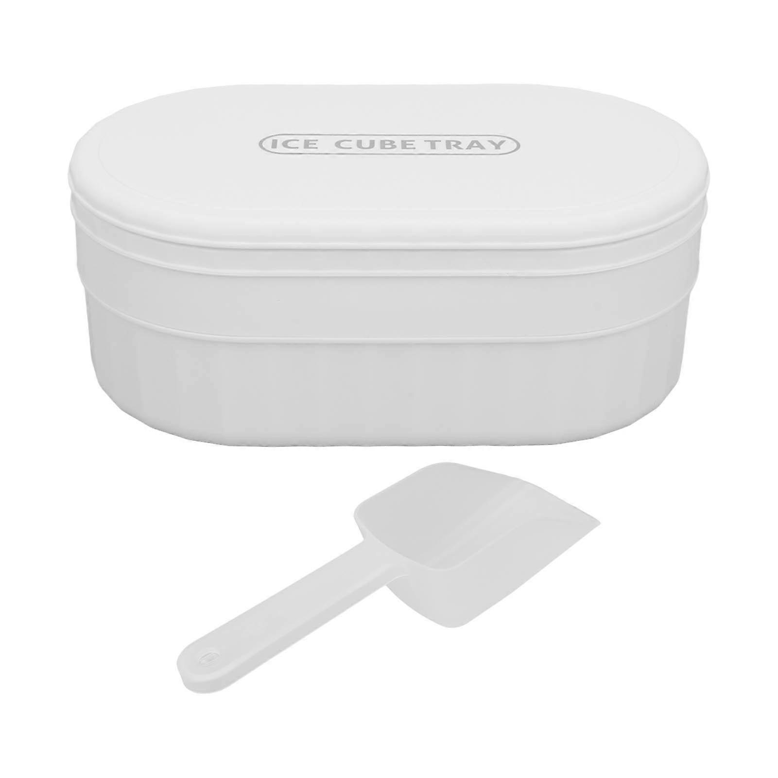 36 Grid Ice Trays Reusable Stackable Ice Cube Maker Mold with Lid Ice Scoop for Freezer