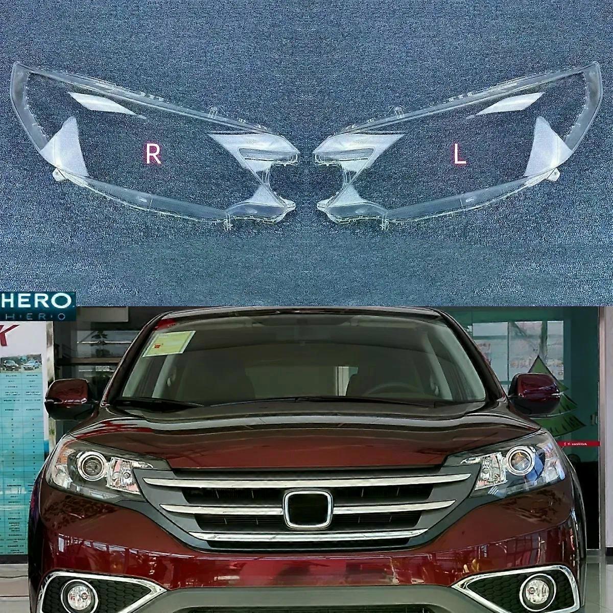 High qualityFor Honda CRV CR-V 2012 2013 2014 Transparent Lamp Shade Headlight Shell Headlamp Cover Plexiglass Replace Original Lampshade