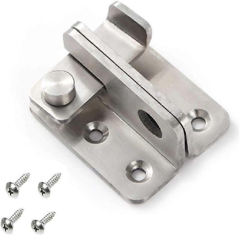 Hasp Door Padlock Small Anti-theft Latch, Stainless Steel Padlock, Toggle Lock, Security Door Lock, Left Open