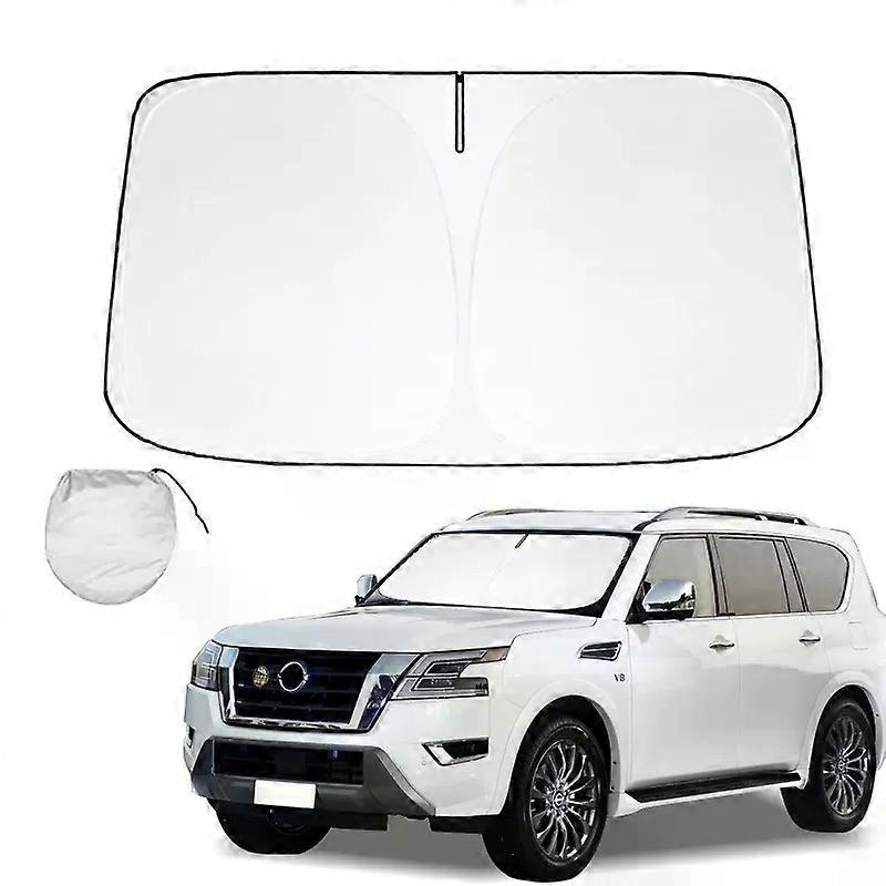 日産パトロールY61 Y260 Y60 RCサンシェードサンバイザープロテクター折りたたみ式ブロック紫外線があなたの車を涼しく保つためのフロントガラスサンシェード