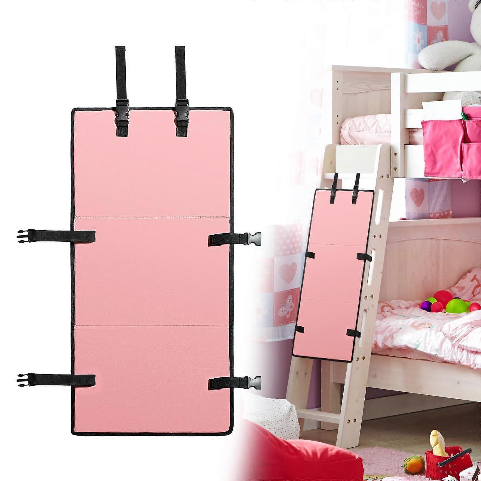 Bunk Bed Ladder Cover for Kids, Pink Safety Pads to Prevent Climbing, Universal Size, Soft Fabric Protection