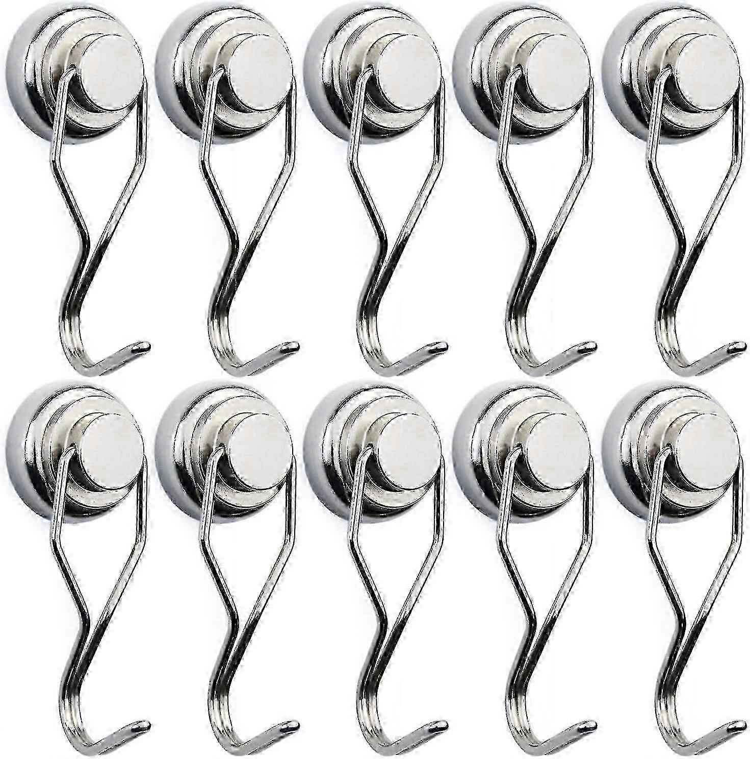 10 Pcs Swivel Swing Magnetic Hook Refrigerator Magnetic Hooks