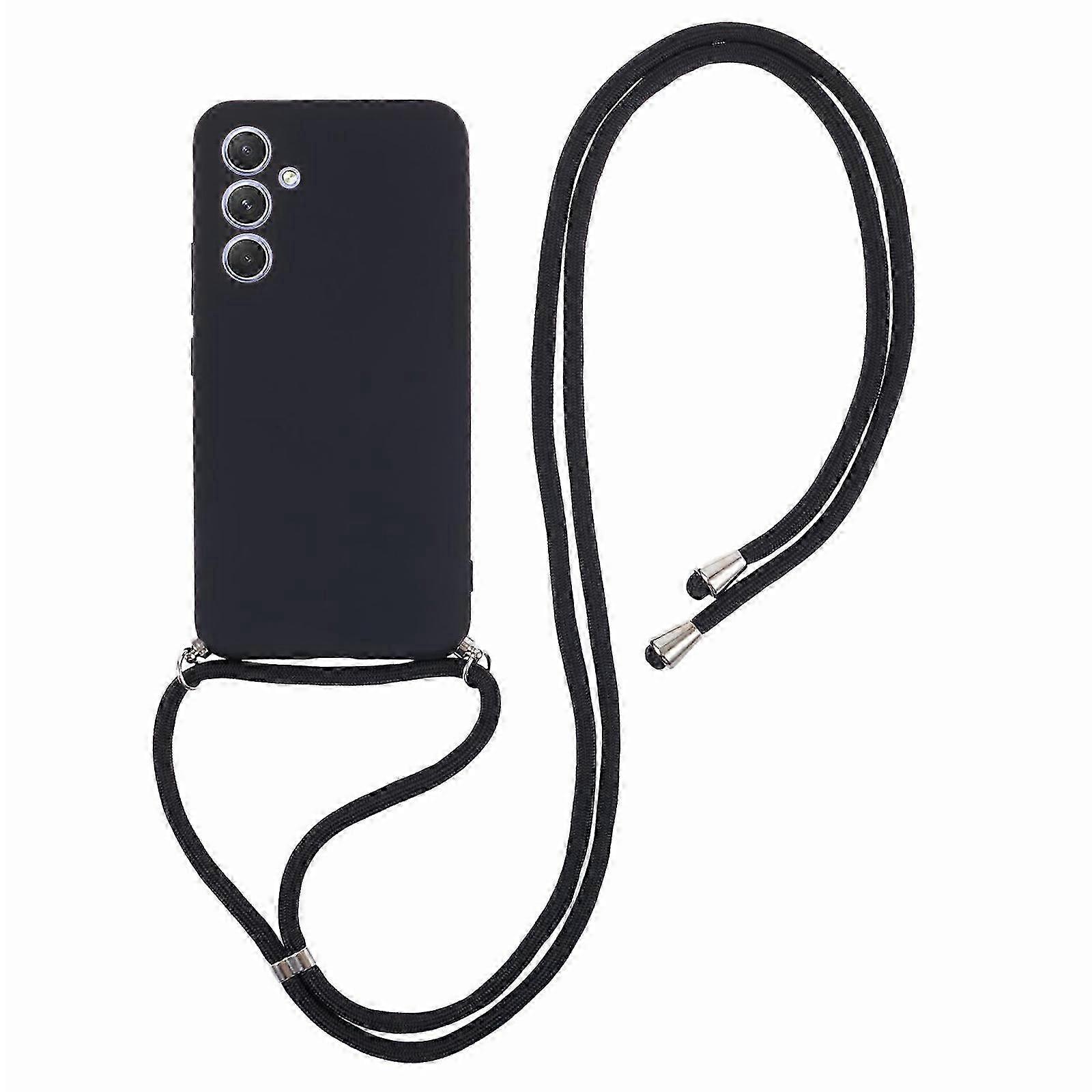 Galaxy A14 5G Protective Case with Fiber Lining and Extended Lanyard for Enhanced Safety
