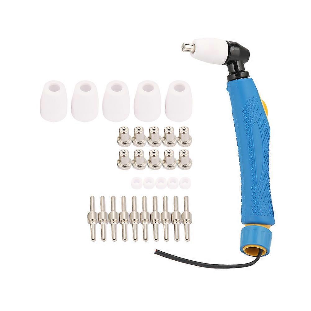 31pcs PT31 LG40 Plasma Cutter Torch Body Nozzle Electrode Tip Kit