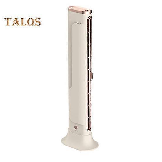 Bladeless Tower Fan with 3 Speeds Strong Airflow Quiet Operation Rechargeable Wireless Free-Standing Fan Air Conditioner