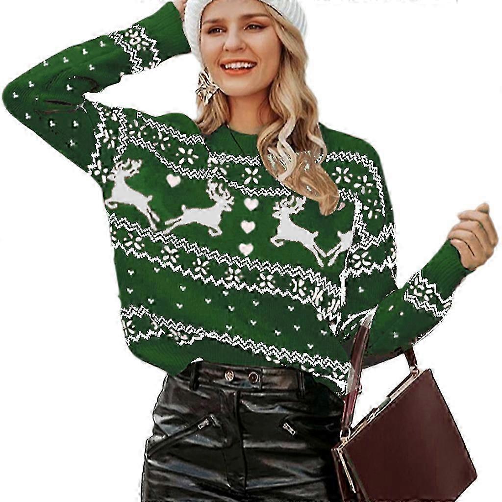 Women's Christmas Deer Pattern Sweater
