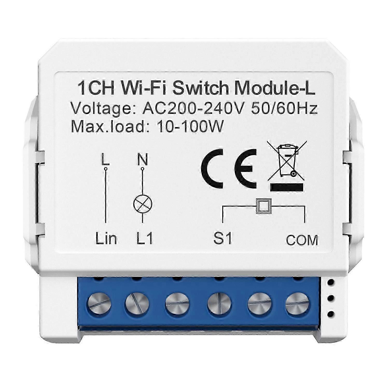 LWSM16 1 Gang Smart WiFi Switch Module Tuya Single Live Wire Mini Voice Activation Intelligent Contr