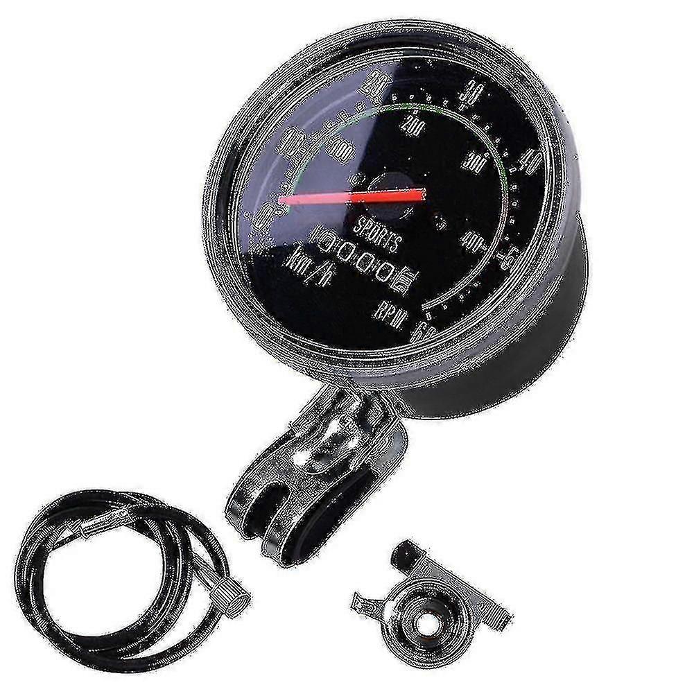 Bicycle Bike Speedometer Analog Mechanical Odometer With Hardware Universal
