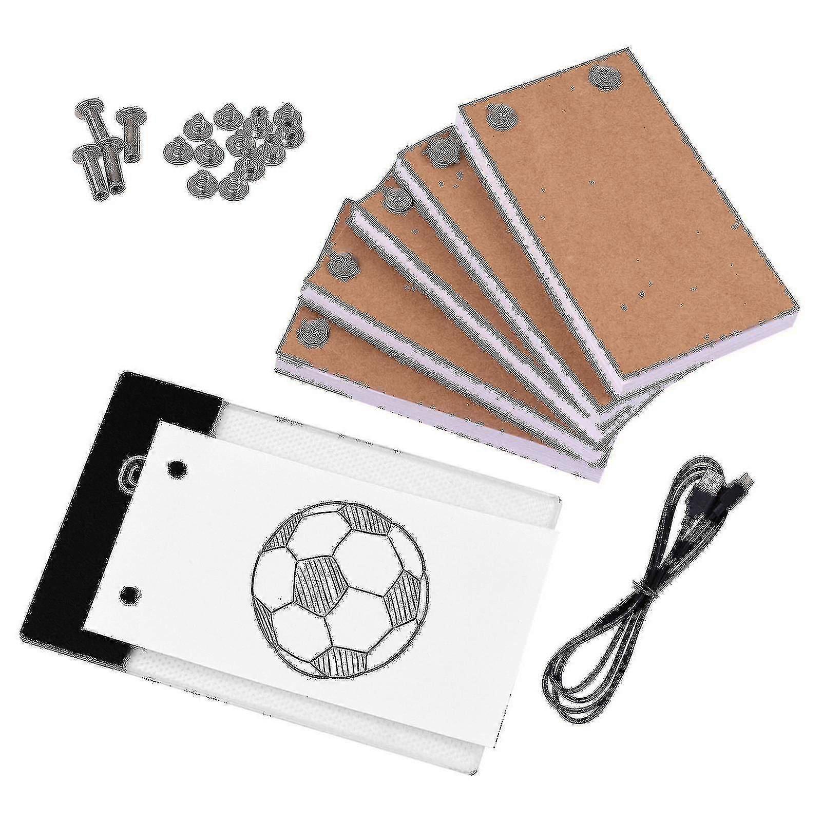 Flip Book Kit With Light Pad Led Light Box Tablet 300 Sheets Drawing Paper Flipbook With Binding Screws For Drawing Tracing Animation Sketching Cartoo