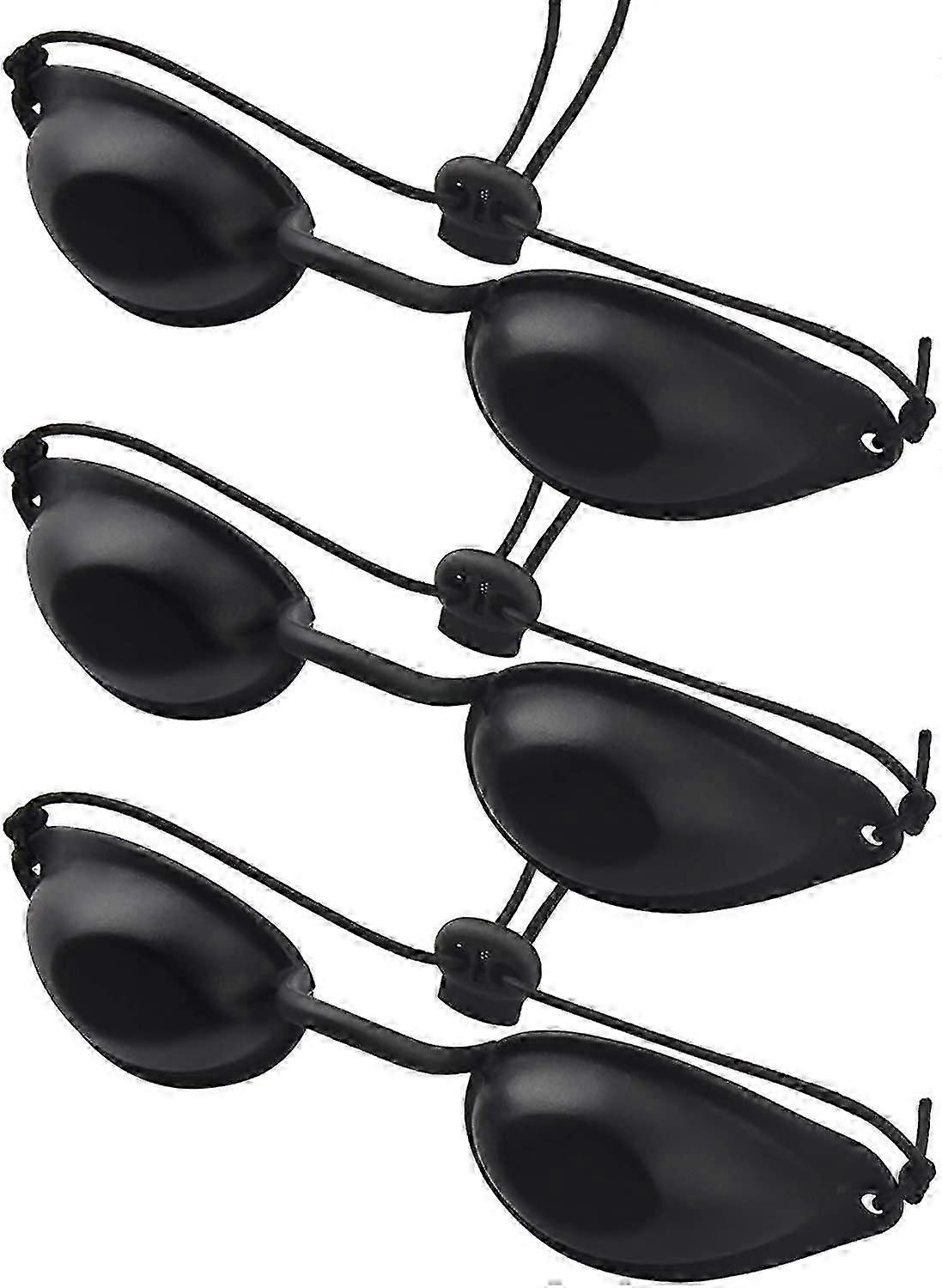 3pcs UV保護メガネ、Ipl UV LED美容レーザー治療、ブラック保護Glasses_Lucky_Bに適しています