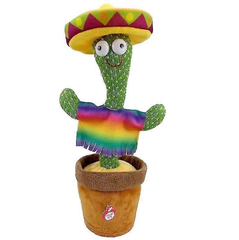 Cactus Plush Toy Shaking Dancing Recording Lighting Cactus