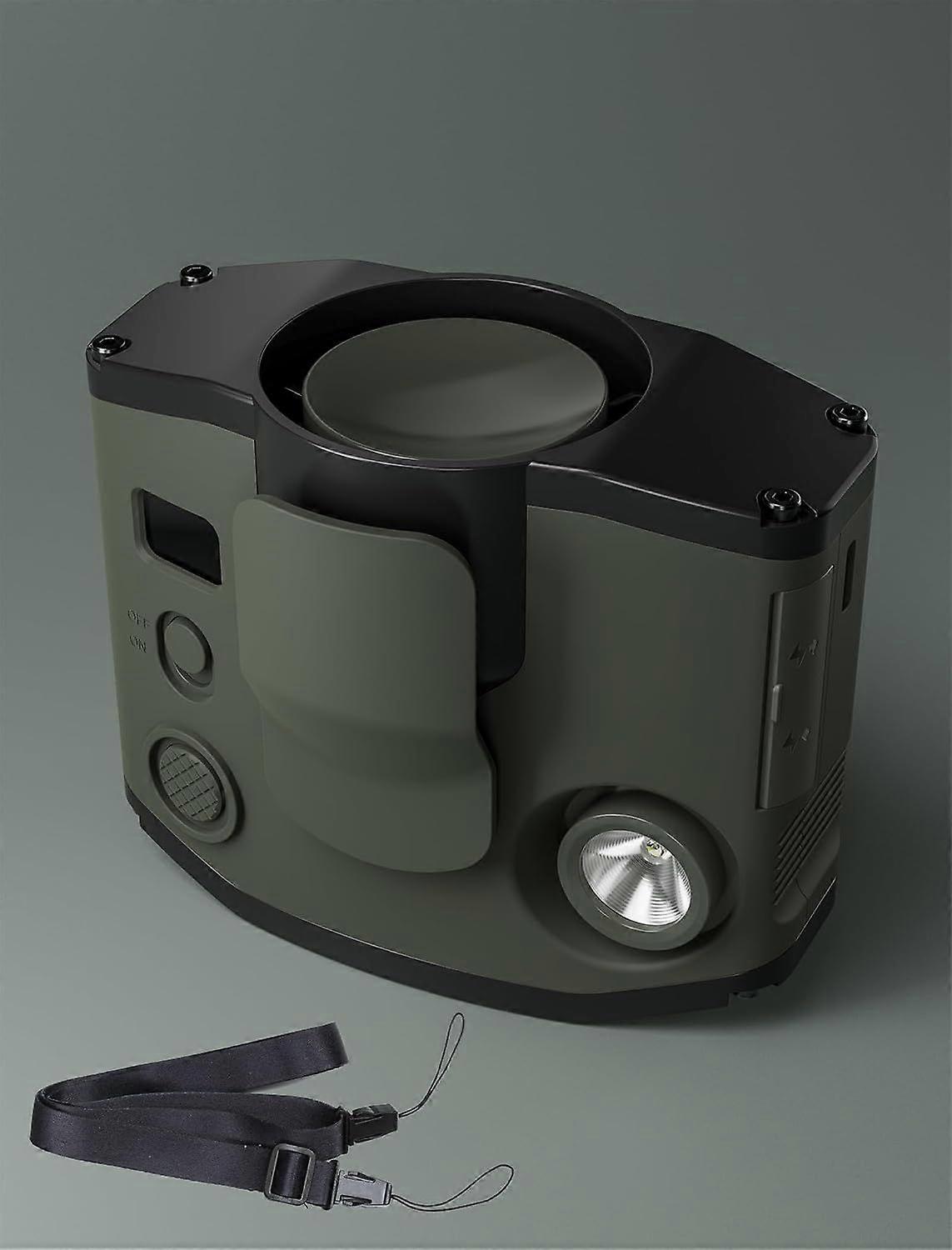 2025 Latest Model Portable Waist Clip Fan with LED Display and Light, Small Belt Fan with