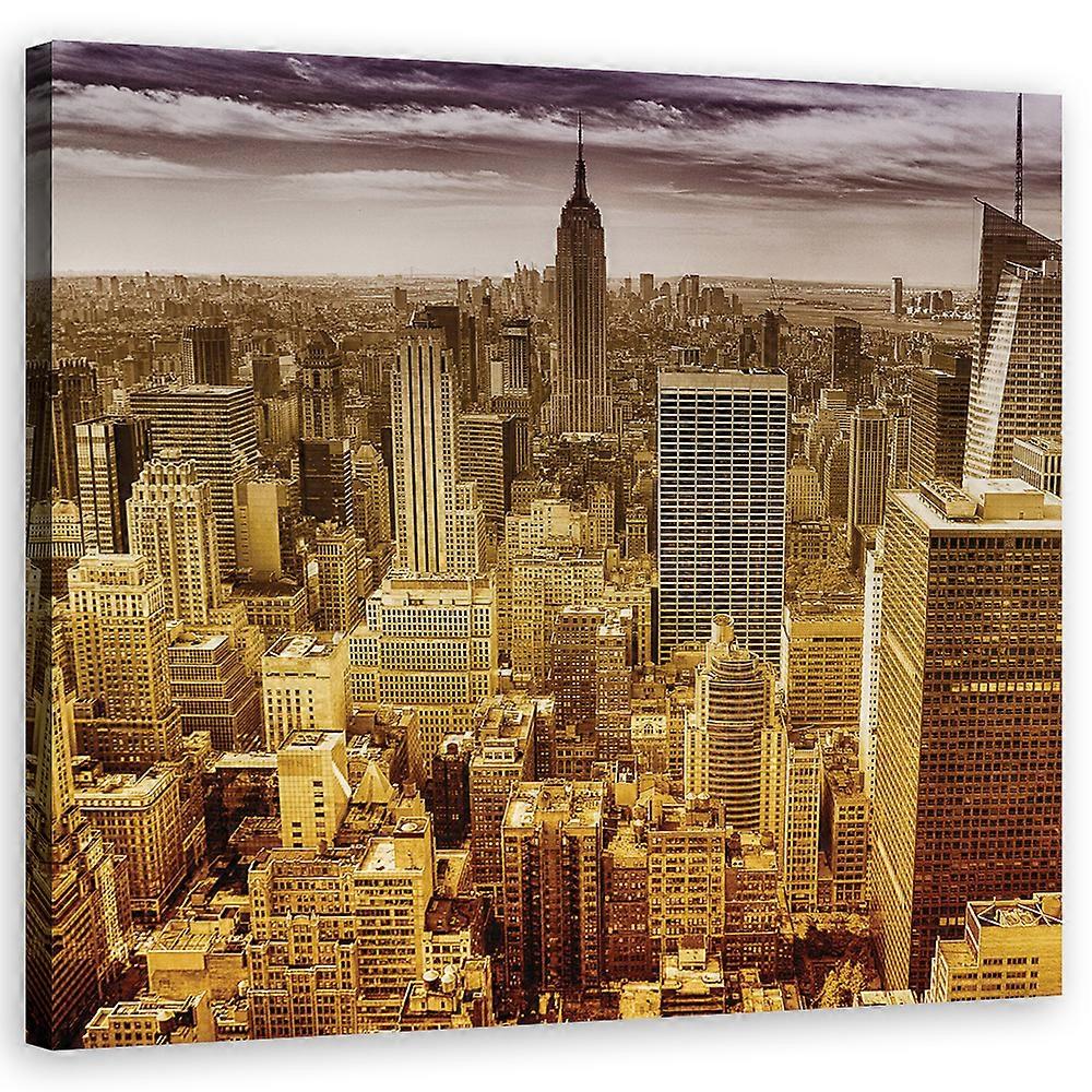 Impression sur toile, Villes et architecture - Beige - 30x30