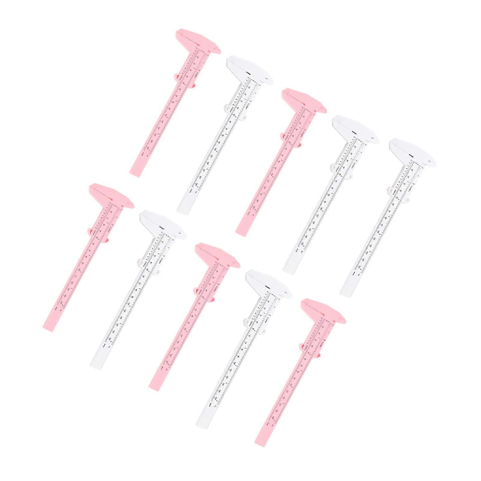 10PCS 150mm Microblading Ruler Clear Scale Stencil Guide Measuring Tool for Eyebrow Shape Assist