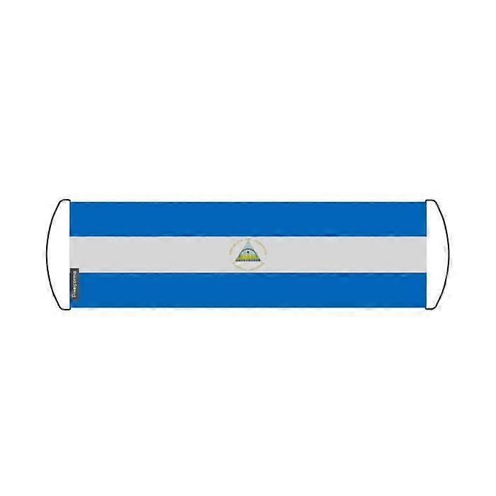 Flag - Nicaragua - 24 x 70 cm - Waterproof polyester - Double-sided printing - Lightweight and durable