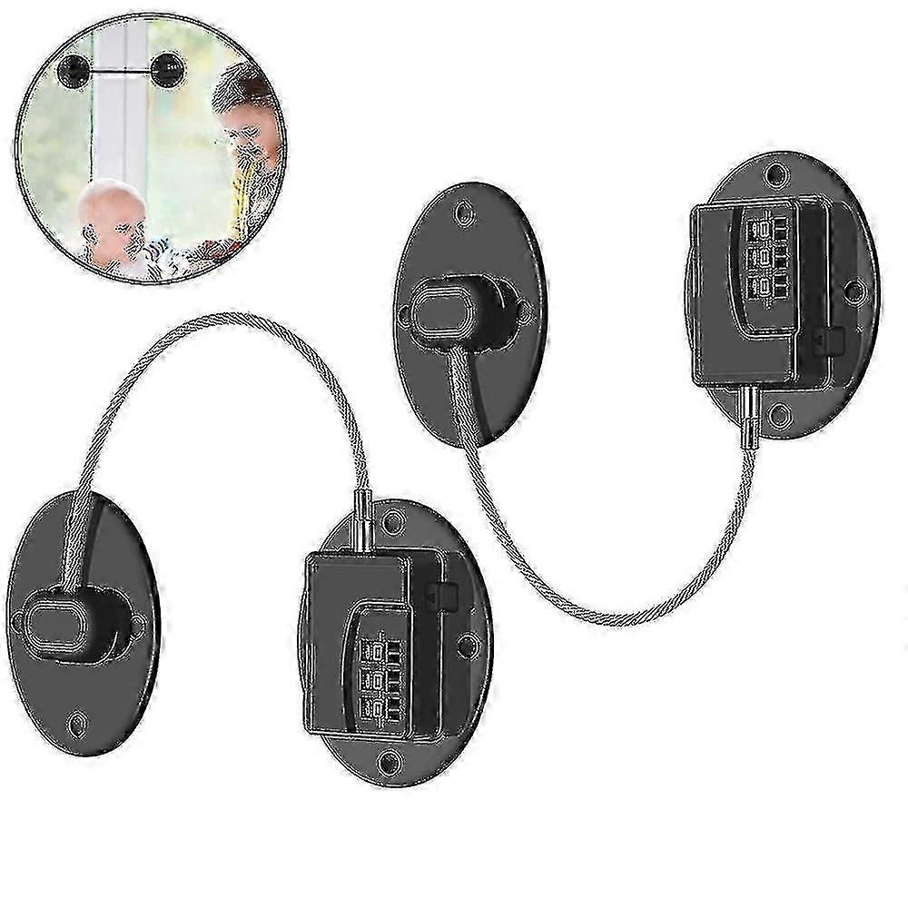 2 Pack Refrigerator Lock - Heavy Duty Combination Fridge Lock