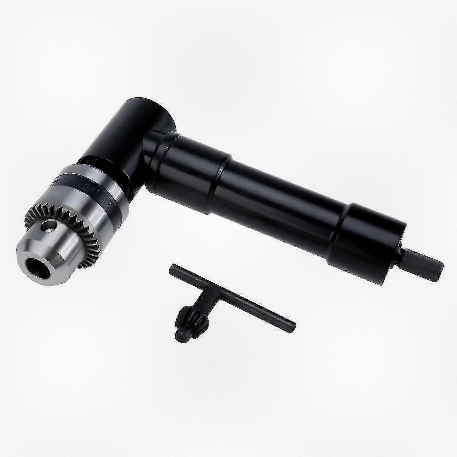 90 Degree Cordless Right Angle Drill Adapter with Keyed Chuck and 8mm Hex Shank Suitable for Various Brands