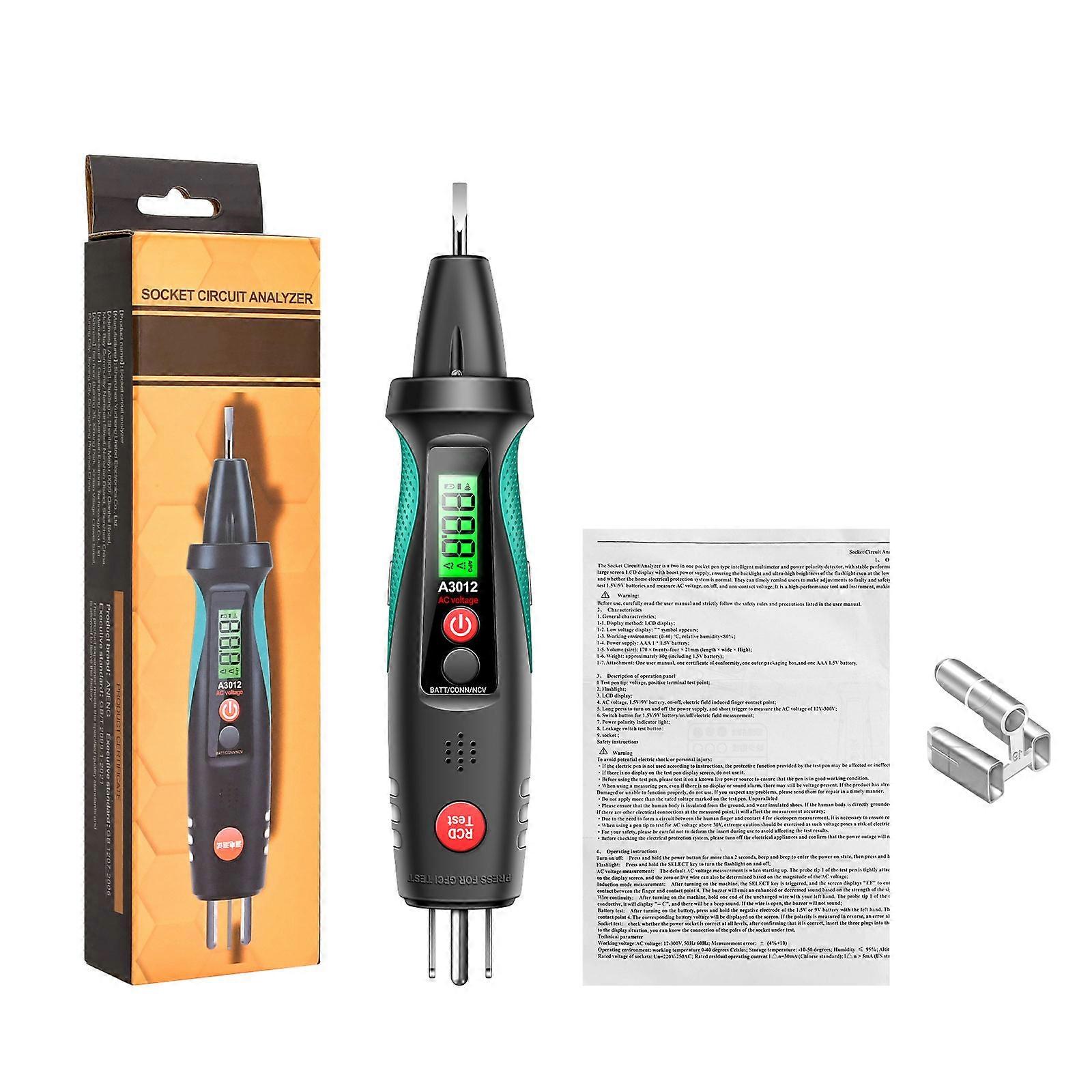 Electrical Receptacle Detector Pen for Home Use with Test Portable Circuit Breaker Finder Battery Powered