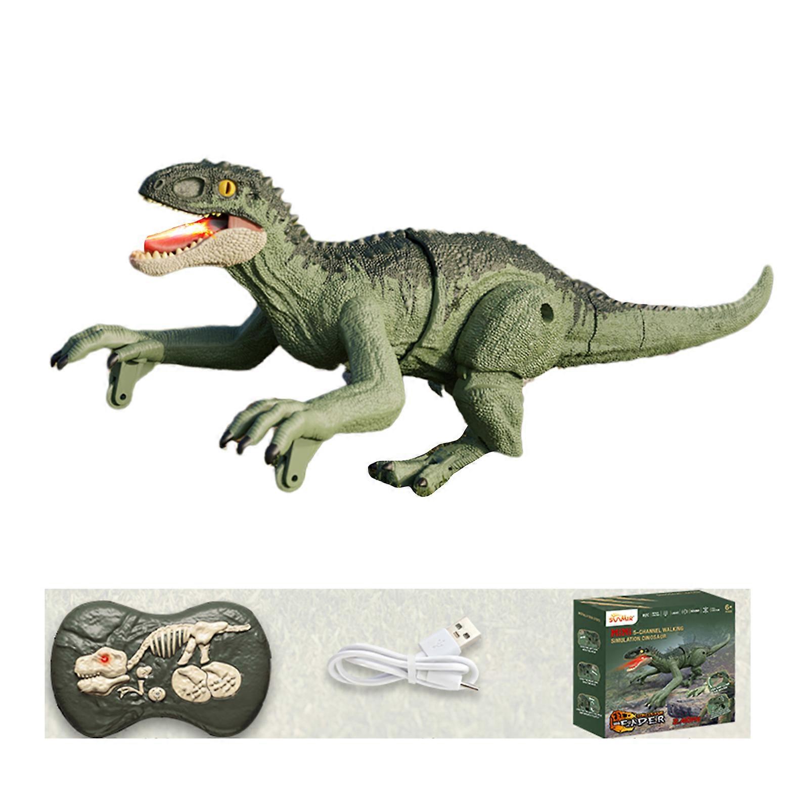 Funny Dinosaur Toy Interactive Remote Control Robot Toy with Sound and Light Realistic Dinosaur Gift for Children Kids