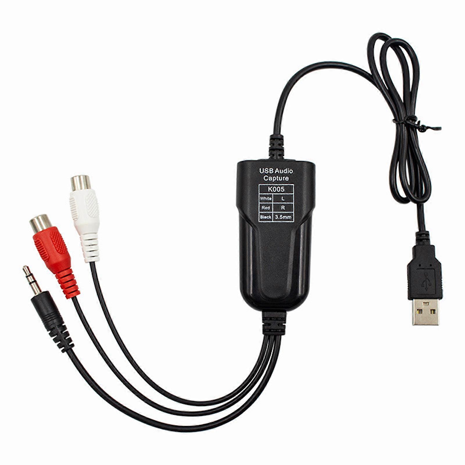 USB  Auditory Capture Card for Digitizing Old Cassette Tapes into MP3 Format Effortlessly