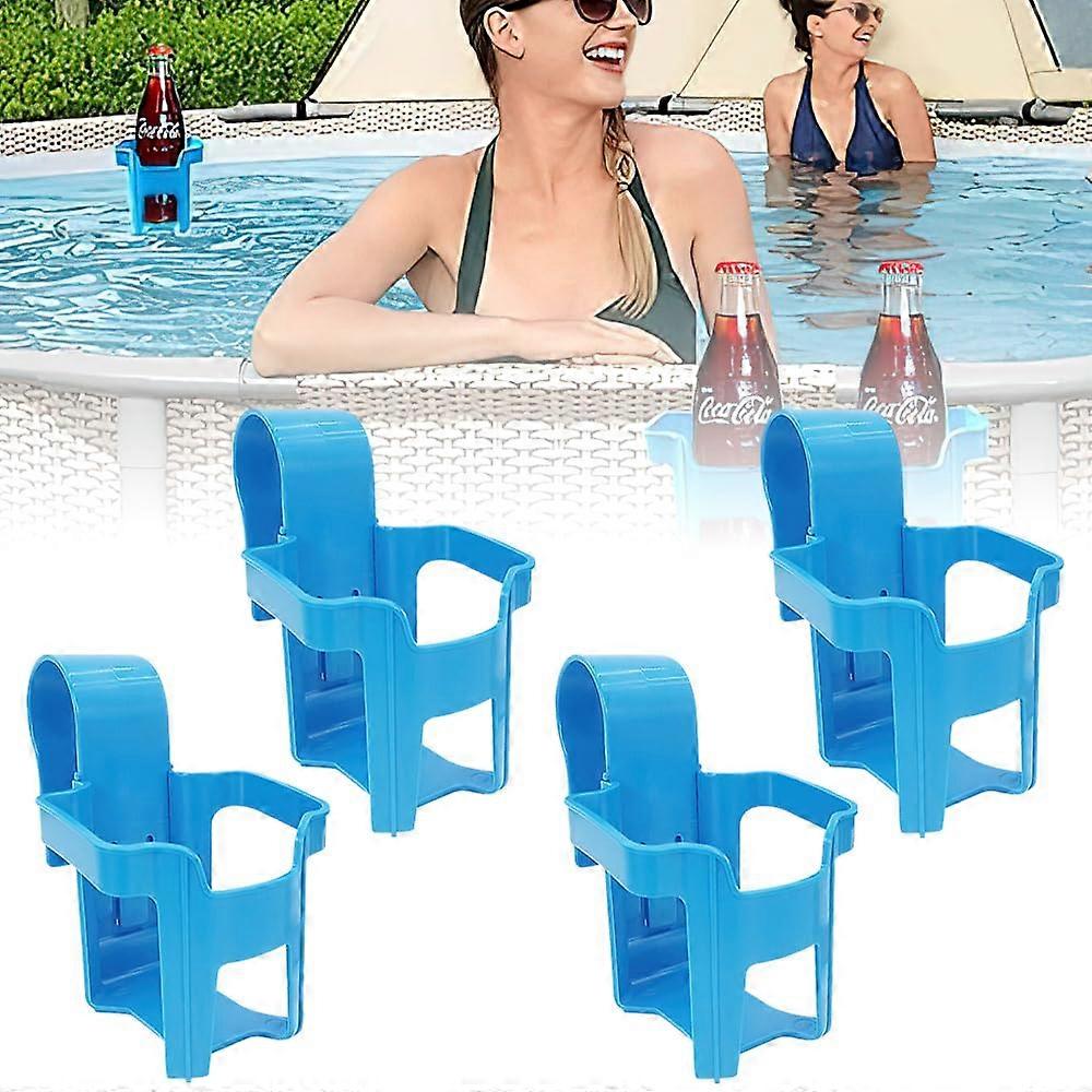Pack of 4 Pool Drink Holders, Pool Rim, Cup Holder for Pools