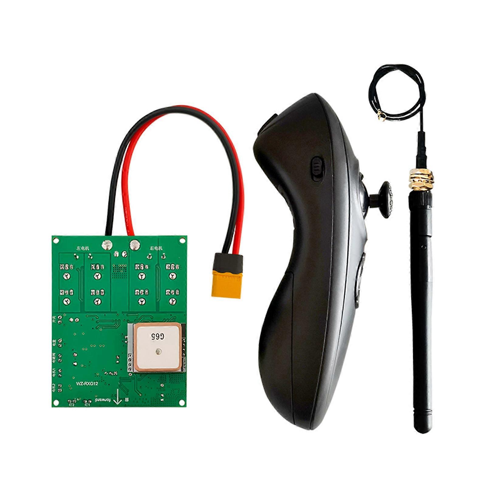 RCTug BaitBoat RXG12 Remote Controller Main Board Receiver Kit with GPSPositioning Function DIY Repaired Accessories Multicolor