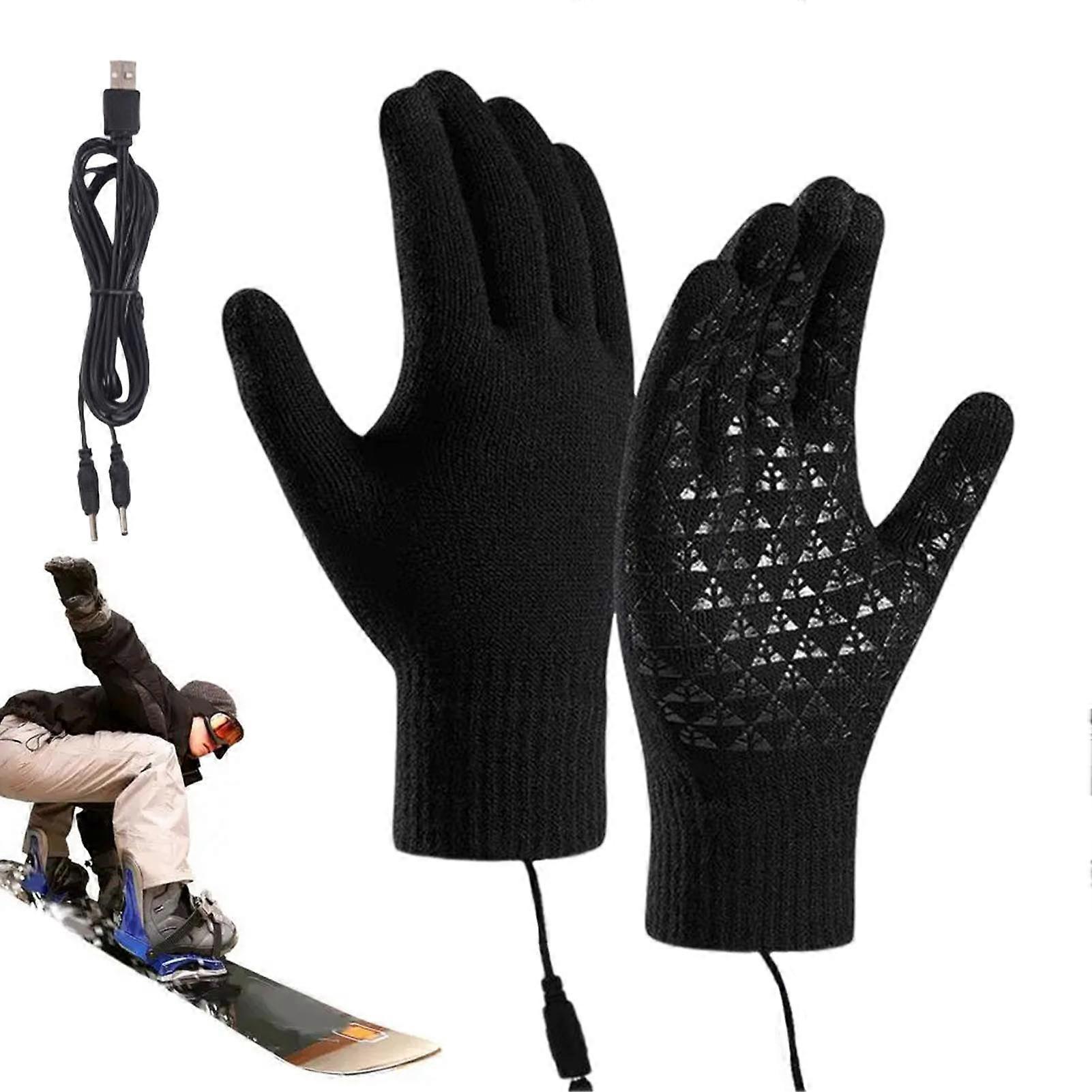 Washable Winter Heated Gloves Windproof Warm Winter Gloves