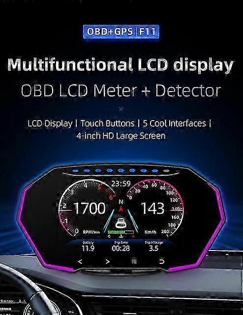Strumento di rilevamento tattile a grande schermo per auto con GPS Head-up Display compatibile con vari modelli