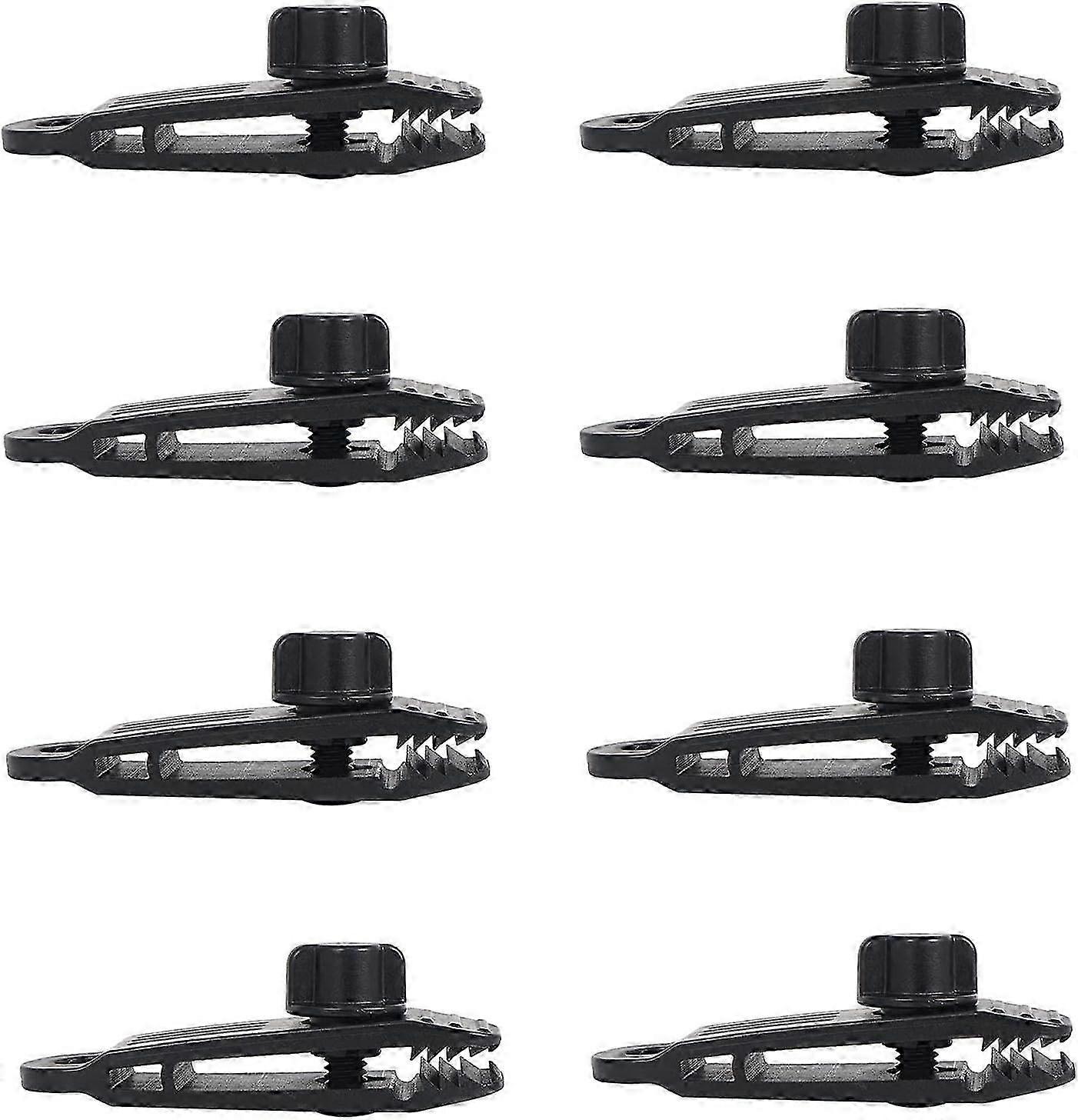 8 Pcs Tarp Clips with Locking Grip for Tent Accessories, Awning Clamp Suitable for Various Tent and Tarp Uses