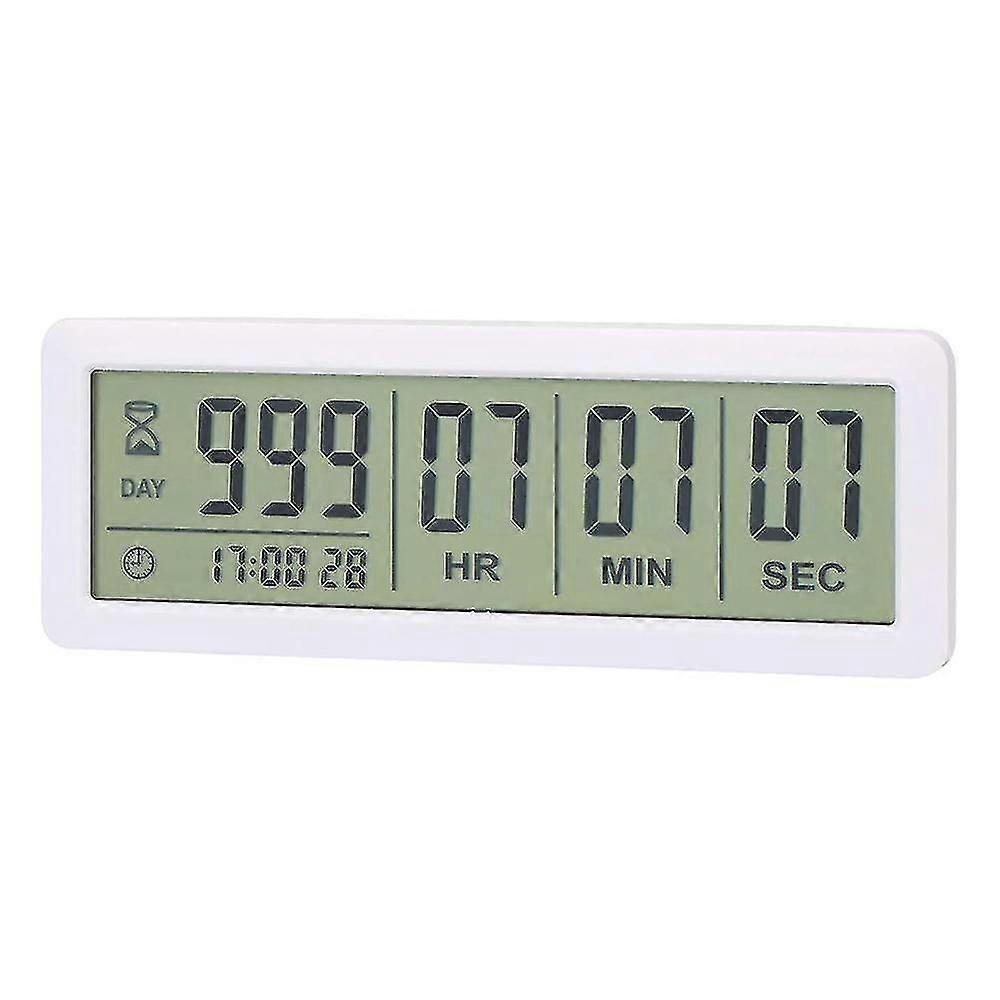 Large Digital Display 999-Day Countdown Timer Clock for Kitchen, Lab, Graduation, Office Use