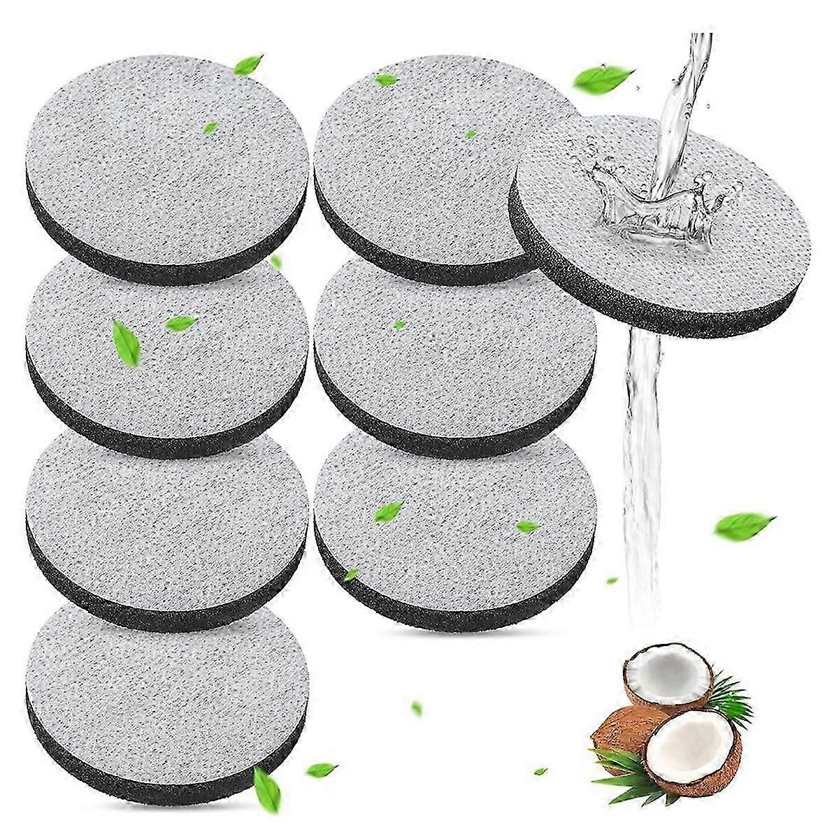 8-Pack Micro Disc Water Filters for Brita Bottles & Carafes, Replacement Cartridges