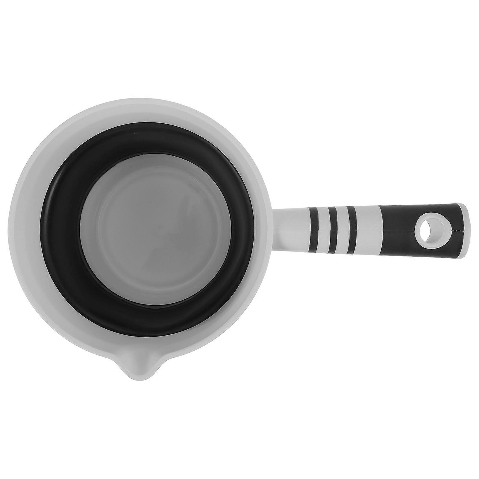 Foldable Water Scoop Multifunctional Kitchen Ladle Space Saving Design Practical Water Dipper for Fruits Vegetables Gray