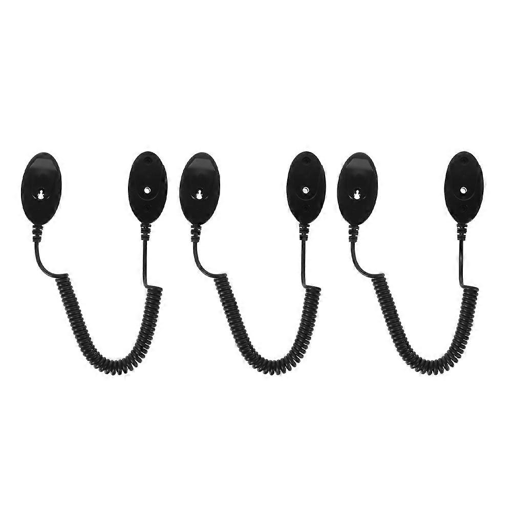 Universal Remote Control Holder Black Self Adhesive for Tv Gaming Controller Tether Secure
