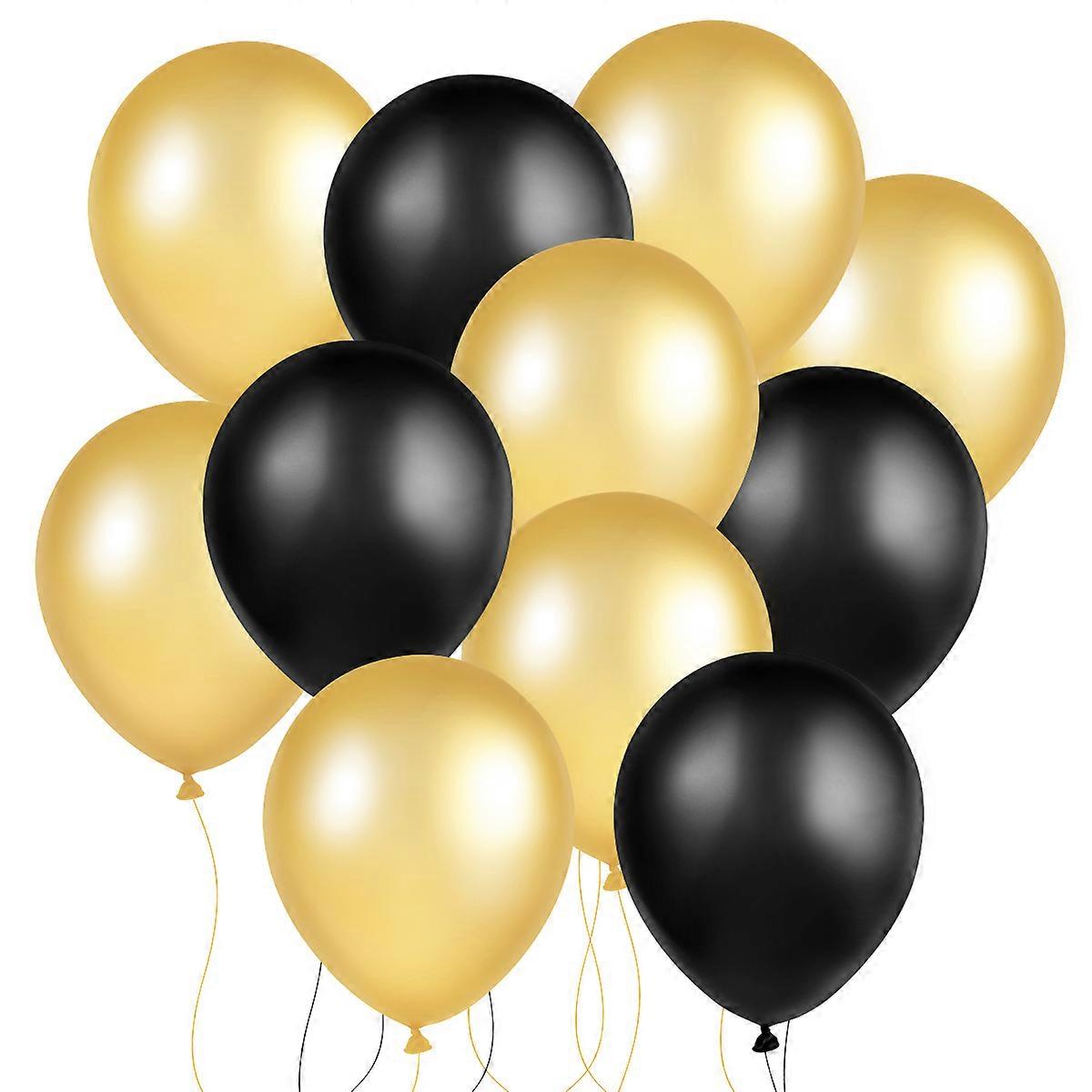 Balloons for Wedding Nuolux Latex Balloon Christmas Party Decorative Balloons 12 and Black 50Pcs