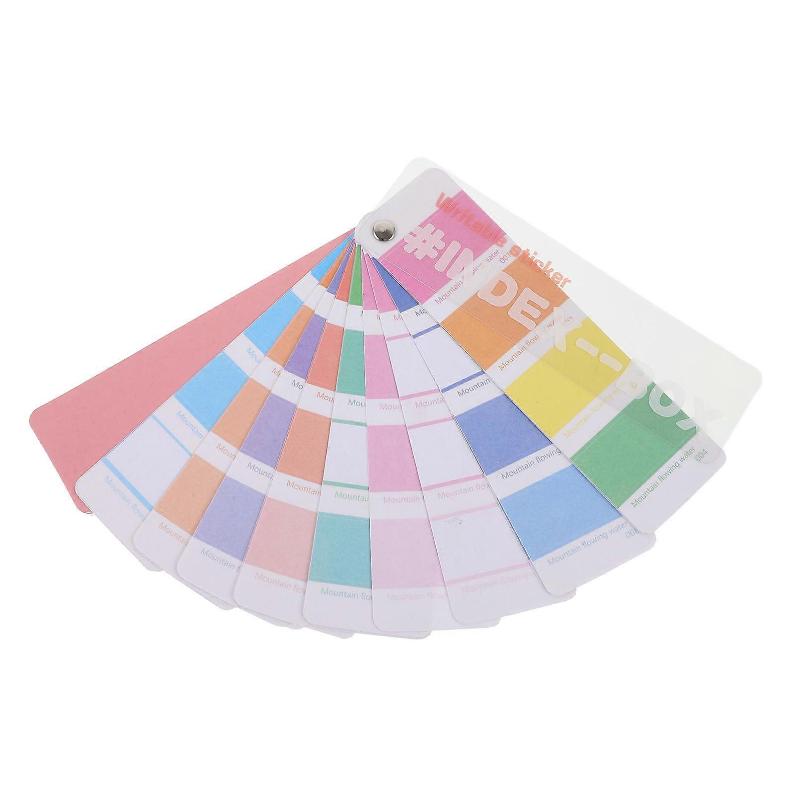 Sticky Tab Page Markers Adhesive Index Page Markers 16.00X4.50X1.00CM Multi Color Classify Notes 1Set