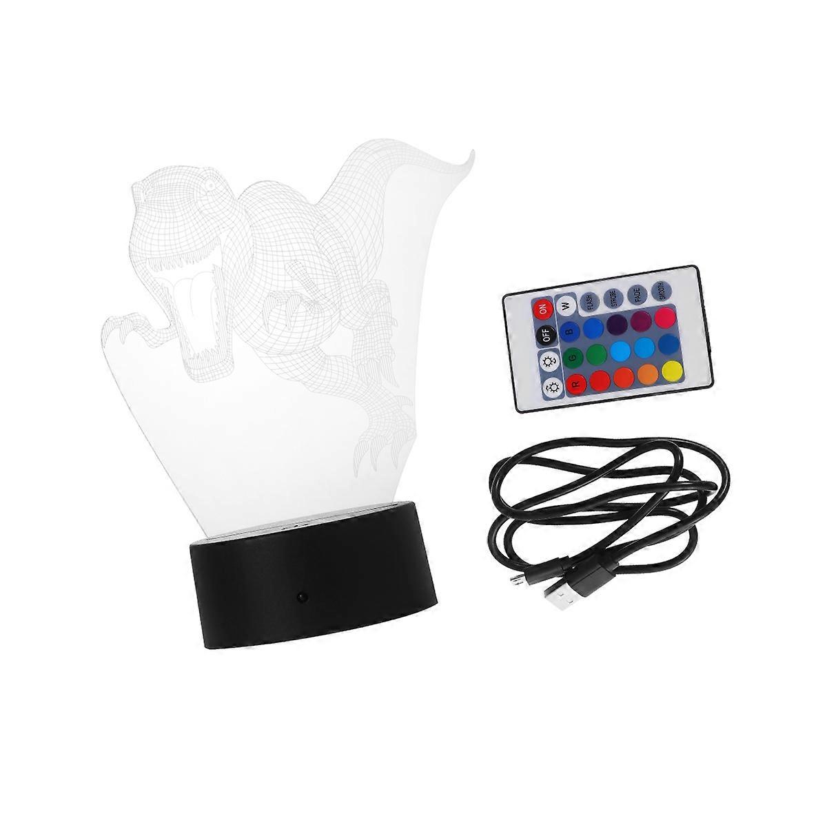 Led Dinosaur Night Light Dinosaur Projection Lamp Office Decor Usb Powered 3.5 3.5 6.3in 1Set