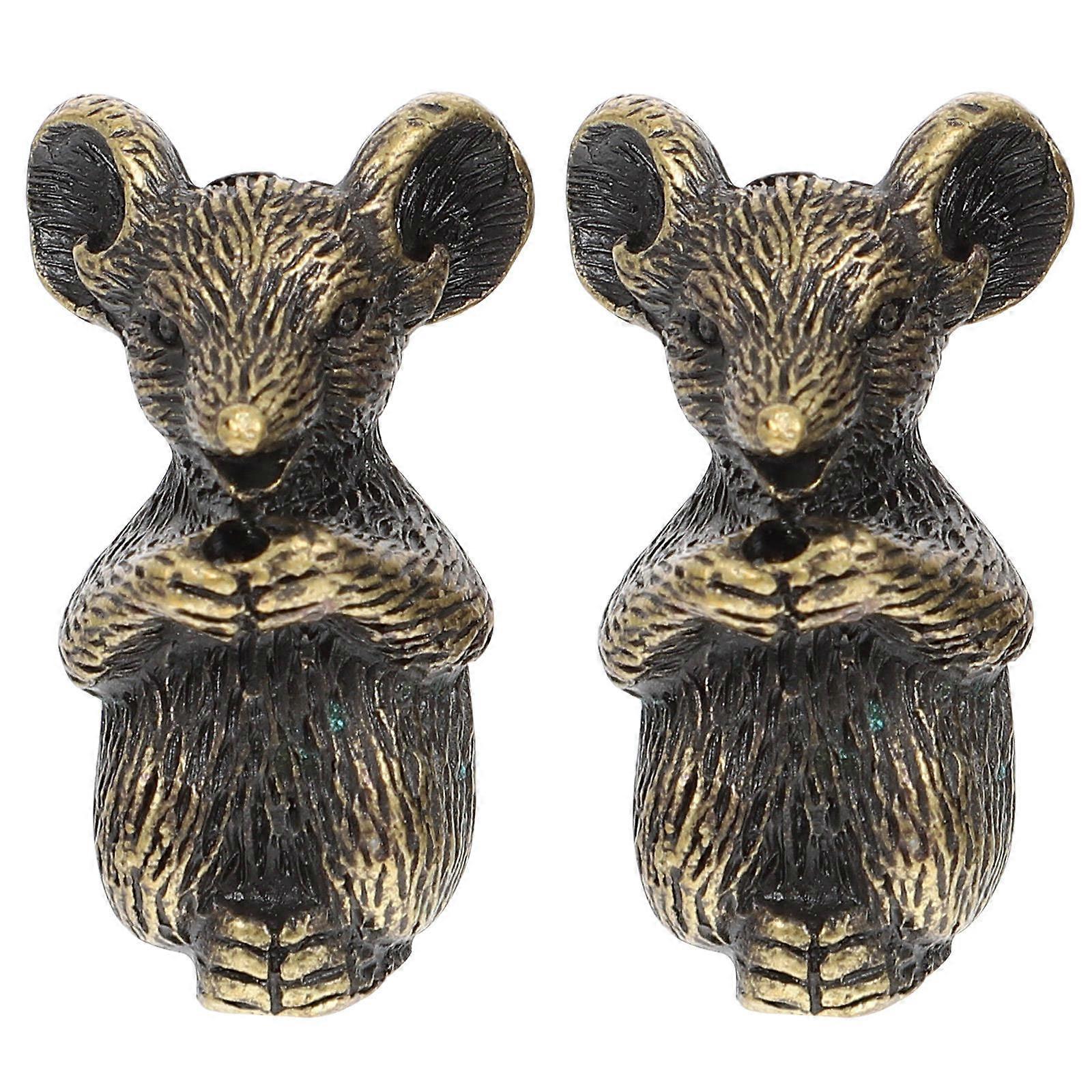 Retro Style Copper Plating Craft Decor Incense Burning Base Bedroom Use 2Pcs