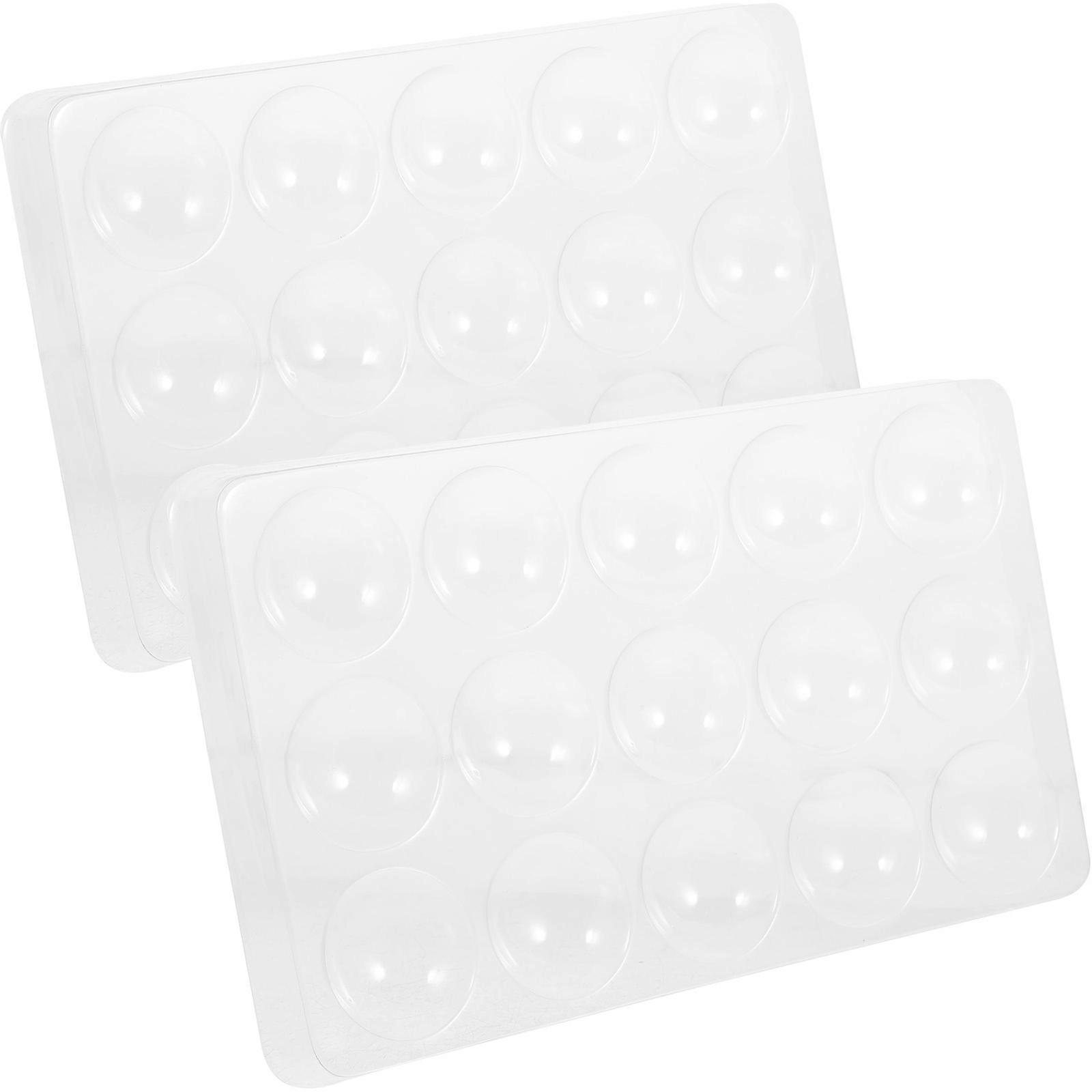 Sugar Flower Drying Tray Holder Transparent Reusable Plastic Fondant Shaping Tray Baking Kitchen Use Rectangular Storage 2Pcs