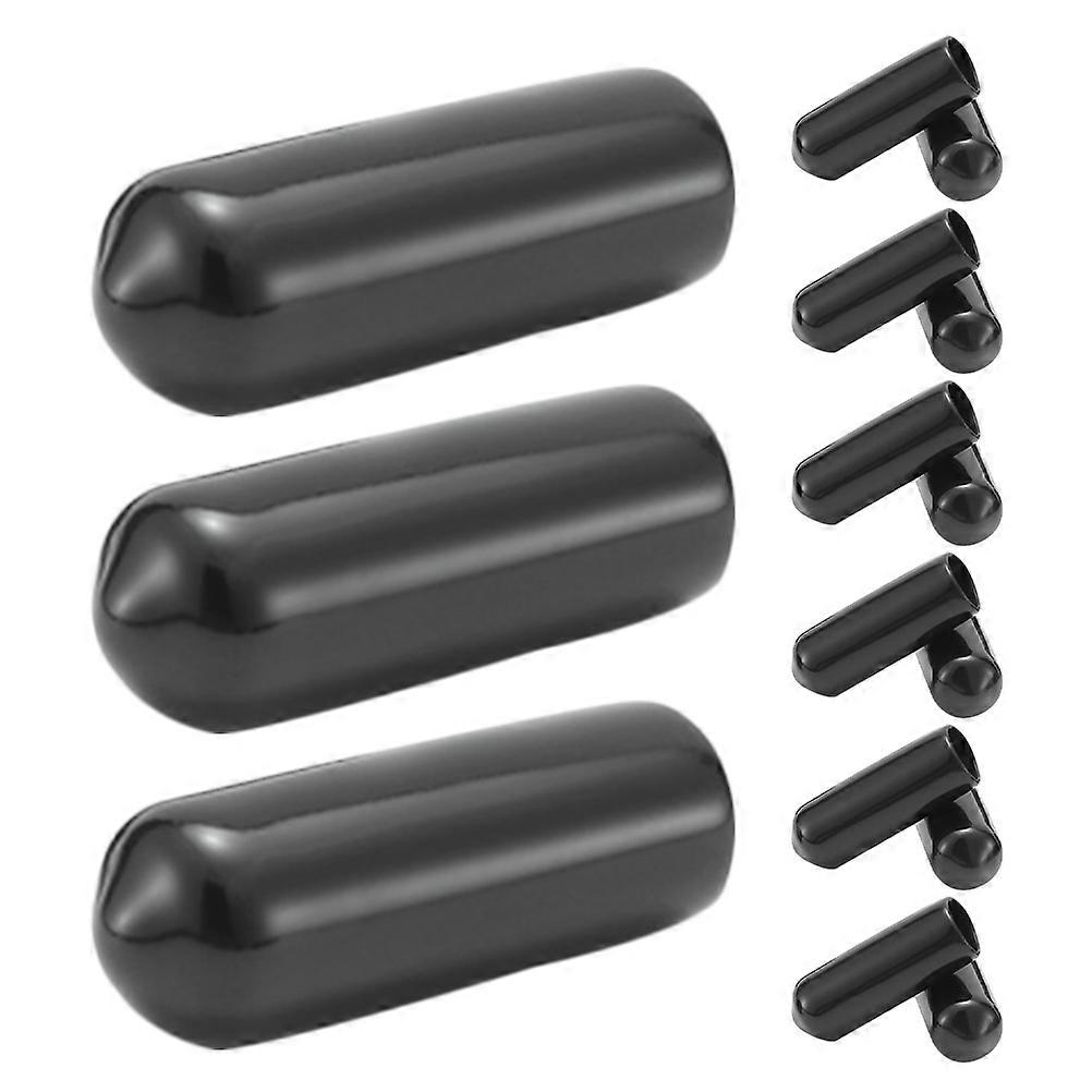 15pcs Rubber Tent Pole Caps for Hiking Walking Sticks – Protective End Covers for Tent Stakes, Snug Fit, Easy Installation, Durable Design
